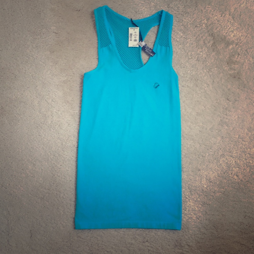New Aeropostale small blue mesh racerback tank